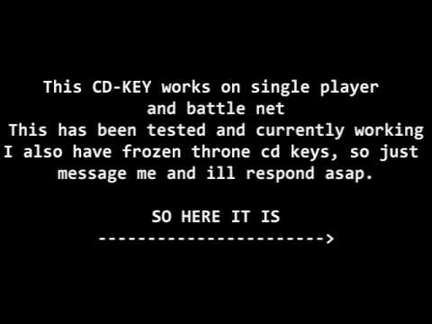warcraft 3 frozen thronecd key